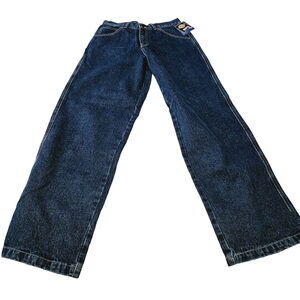 Dickies Boys Jeans Blue Size 18 Ramie Blend Button Zip Close Pockets